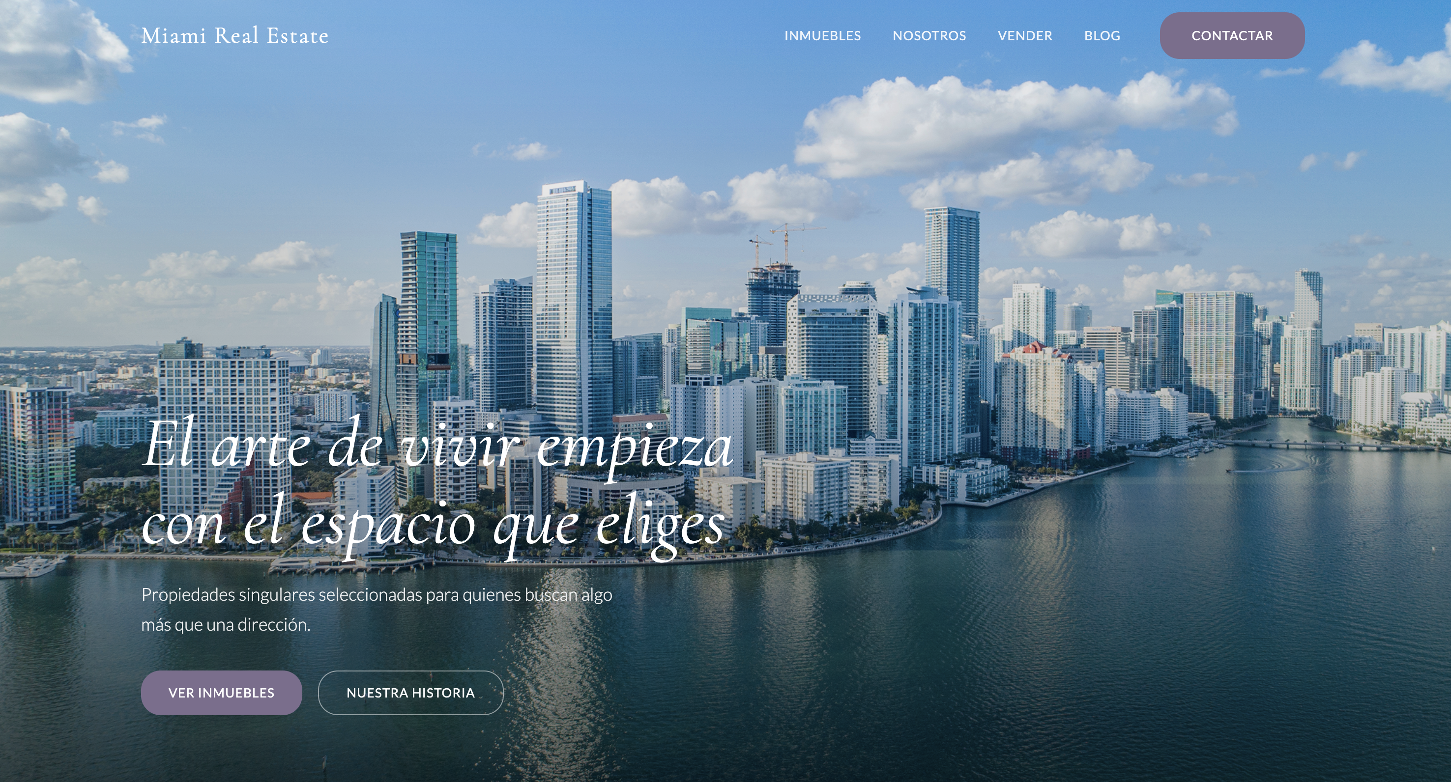 Example of a customer site published with PropertyAxis